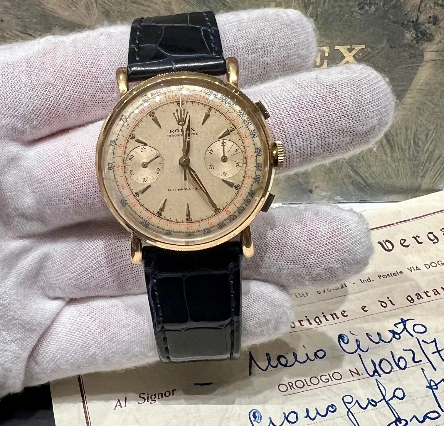 Rolex Chronograph Original Paper 4062 1962
