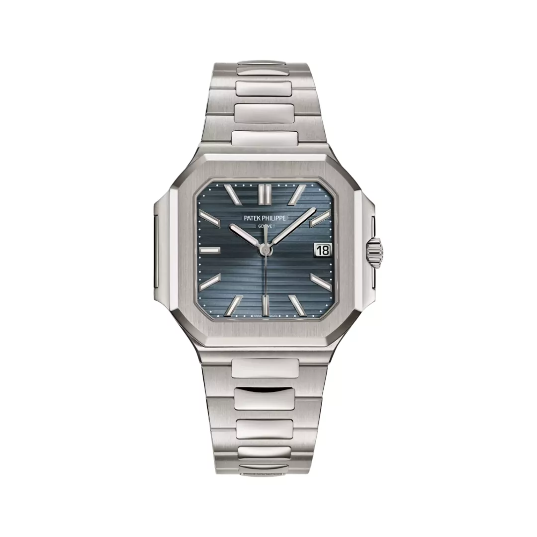 Patek Philippe Cubitus 7128/1G-001 White Gold Sunburst Blue-Gray Dial 40mm Men's Watch