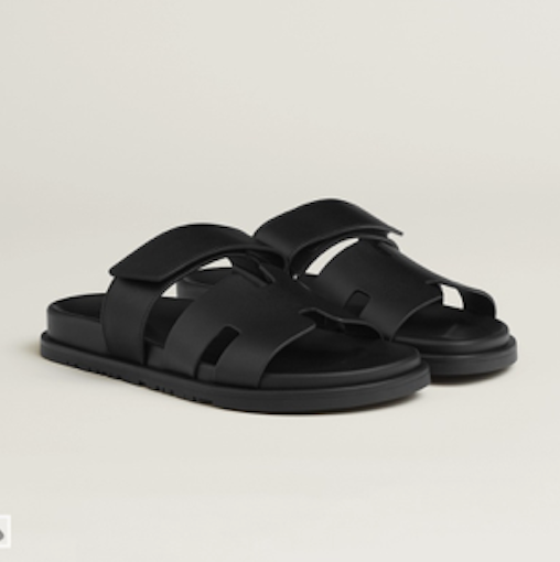 Hermès Chypre All Black Sandal