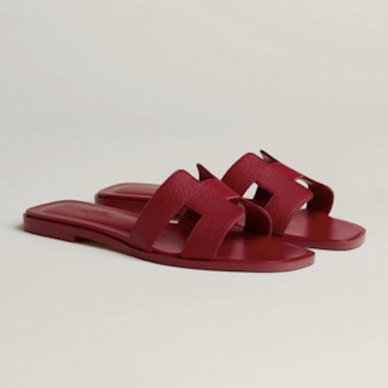 Hermès Oran Red Sandal