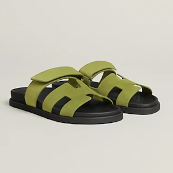 Hermès Chypre SA Green Sandal