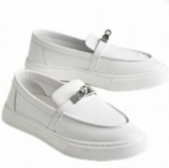 Hermès Kelly Loafer White