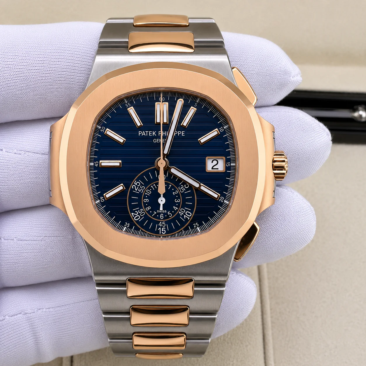 Patek Philippe Nautilus Blue Dial Like New Full Set 5980/1AR 2023