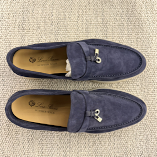 Loro Piana Summer Charm Blue Loafer