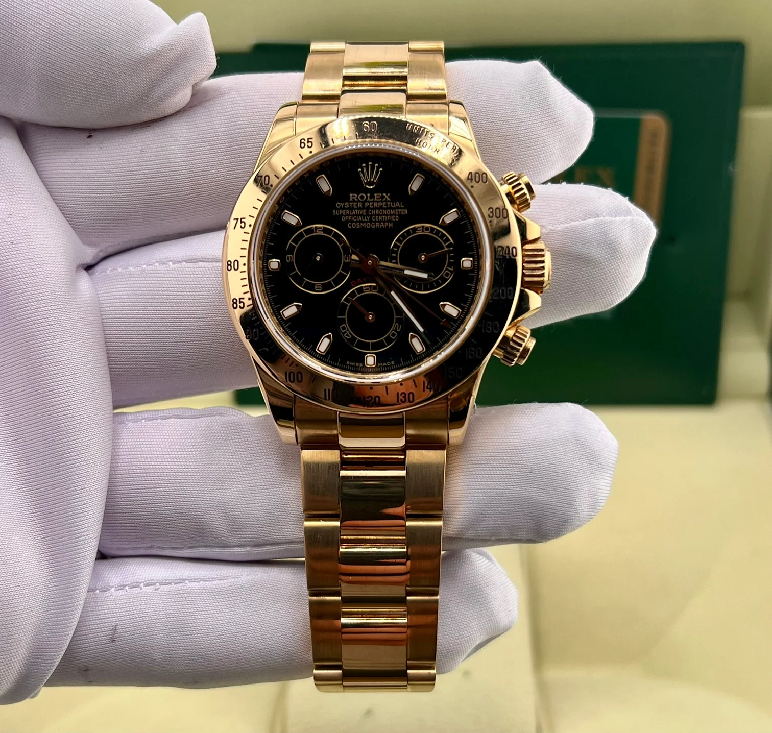 Rolex Daytona Black Dial Full Set Germany 116528 2008