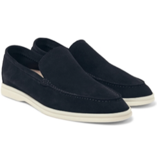 Loro Piana Summer Walk Navy Loafer