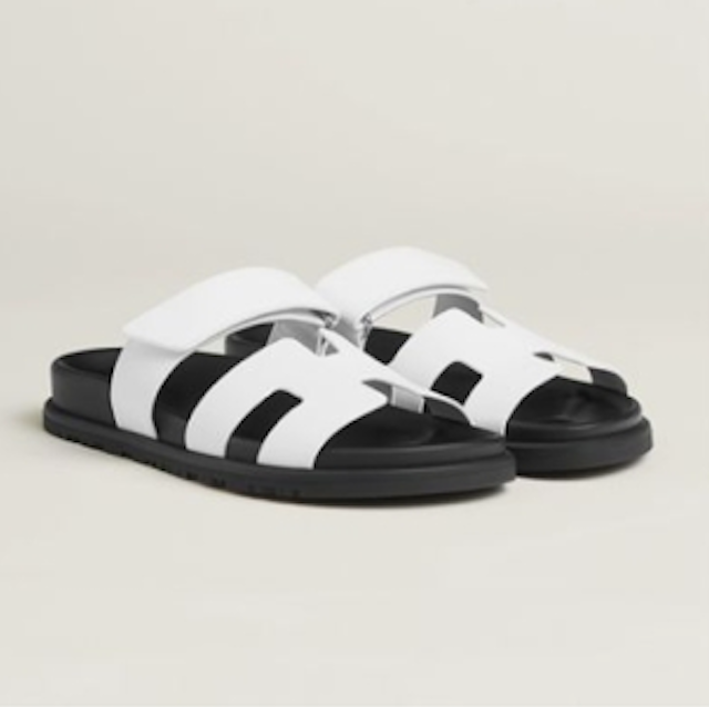 Hermès Chypre All White Sandal
