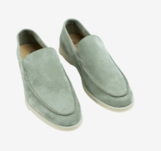 Loro Piana Summer Walk Green Loafer