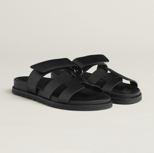 Hermès Chypre All Black Sandal