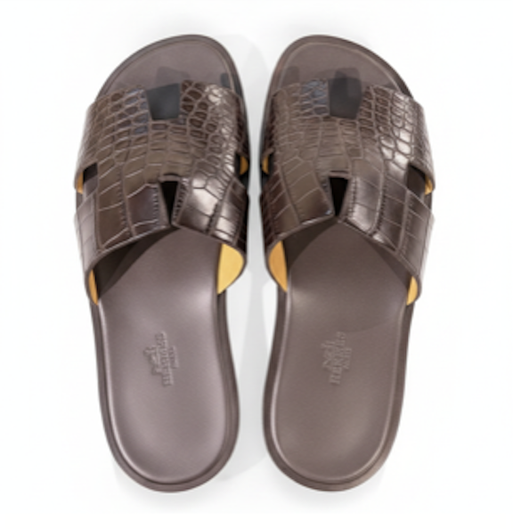 Hermès Izmir Crocodile Sandal