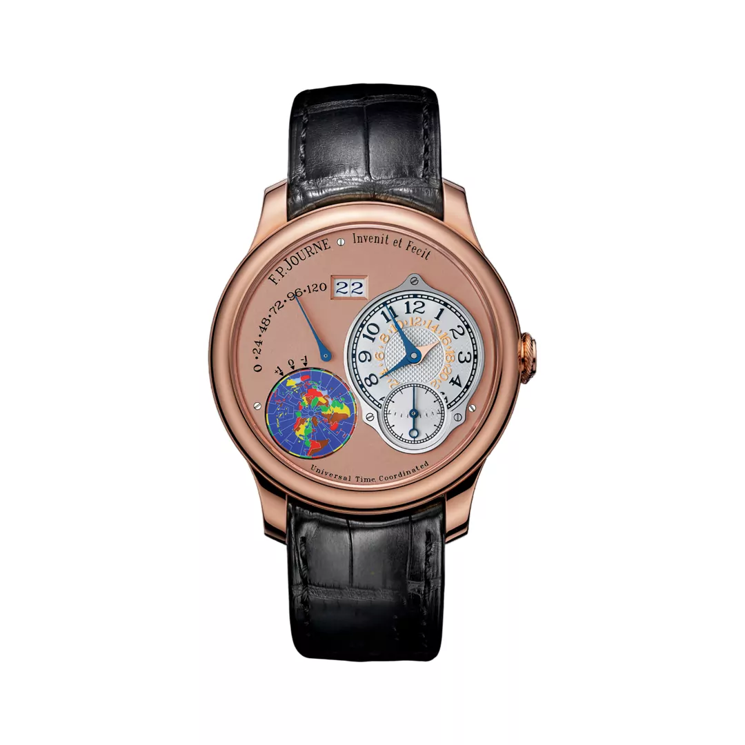 F.P. Journe Octa Universal Time Coordinated Rose Gold Dual Time Zone 40mm Gold Dial Men's Watch