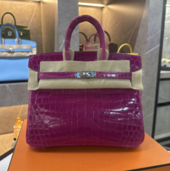 Hermès Birkin 25 Rose Crocodile