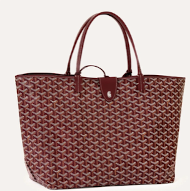 Goyard Saint Louis Burgundy Tote